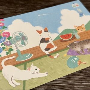 Kittens Enjoy Summer Activities Postcard ❘ Travel Card ❘ Postal Card ❘ Postal